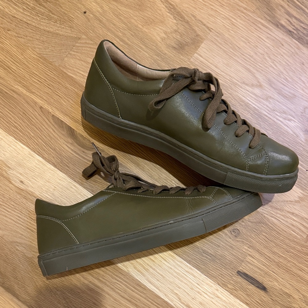 Stylish Olive Women's Sneakers - Picture 2 of 5